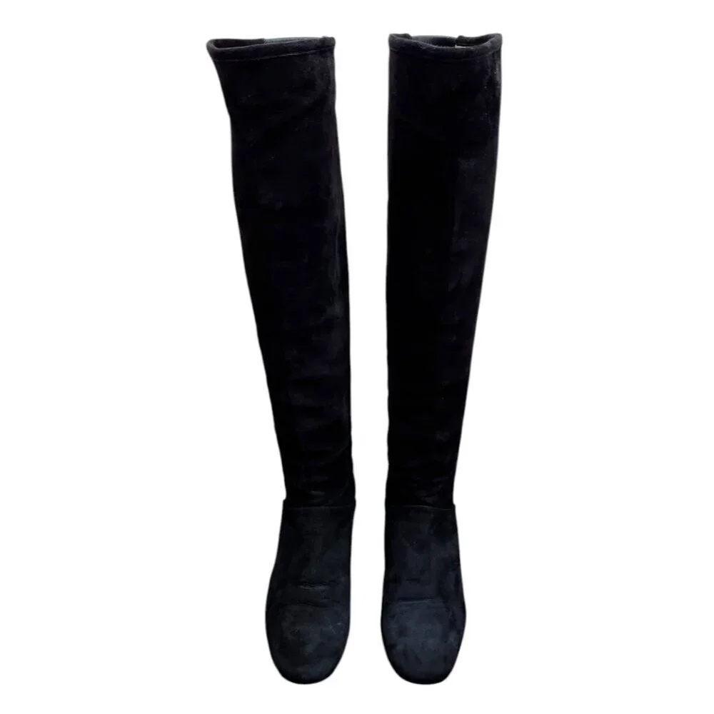 Stuart Weitzman Shrimpton - Black - Knee Boots Size 6.5 M